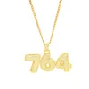 AZ 09 Hip Hop aangepaste naam Bubble Letter Hanger ketting Micro kubisch zirkoon met touwketen en tennis chian F047173817