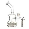 Bongs de água de vidro Mini cachimbos de água com pneu Perc Bong Tubo de água com tigela seca de 14 mm para tabaco Bong