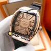 40mm Herrensammlung Avantgarde 3D V 45 sc dt Automatik Herrenuhr schwarz Zifferblatt Stahlgehäuse Ledergummi-Uhr Uhren HELLO_WATCH 7 Farbe