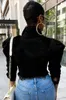 Herbst Frauen sexy zerrissene Denimjacken 2020 Vintage Casual Short Jean Jacket Puff Ärmel weiblich Streetwear Plus Size