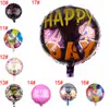 Decoração da festa de aniversário impresso balões redondos de 18 polegadas feliz aniversário balão de alumínio alumínio balões brinquedos infláveis ​​Balão inflável BH4006 TQQ