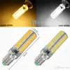 LED-glödlampa G4 G9 E11 E12 E14 E17 BA15D 5730 SMD 80LEDS LAMPBLOCB Silikonbelysning Ren varm vit Dimbar AC110V 220V