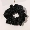 Scrunchies de cabelo de grandes dimensões Mulheres Satin Scrunchie Bight Cor Elastic Hair Bands Girl Headwear Donut Grip Loop Big Costeiro