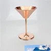 Stainless Steel Wine Glasses Rose Gold Cocktail Cup For Bar High Grade Goblet Creative Gift Martini Glass 26yf C RW