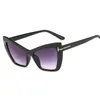 Cat Eye Fashion Women Sunglasses Men Vintage Design okulary przeciwsłoneczne plastikowe Oculos UV4001226K