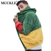 McCKle Outono Color Block Patchwork Corduroy Jaquetas Com Capuz Homens Hip Hop Hoodies Casacos Masculino 2020 Casual Streetwear Outerwear
