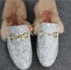 Quality Real Flip-flops Sandals Slide Designer High Fur Shoes Ladies Beach Slippers B93 780 661