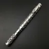 Ciondolo penna in vero argento da uomo in argento sterling 925 vintage intagliato traforato ciondolo penna business regalo maschile gioielli in argento puro penna37947798356