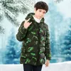 Gros garçons manteaux d'hiver enfants doudoune Camouflage impression enfants veste épaissir chaud Parkas à capuche vêtements d'extérieur pour enfants vêtements5899200