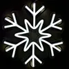 Christmas Party Decoration Xmas gift White Snowflake Sign Holiday Lighting Home Bar Public Places Handmade Neon Light 12 V Super Bright