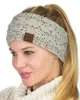 CC Haarband Kleurrijke Gebreide Haak Twist Hoofdband Winter Oor Warmer Elastische Haarband Brede Haaraccessoires