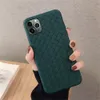 Cienka Grid Grid Case PU dla iPhone X XS Max XR 8 7 6S 6Plus Przypadki Miękkie Skórzane Pokrycie telefonu dla iPhone 11 Pro 6.1 MAX Akcesoria