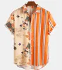 Men's short sleeve fashion shirts tops for men small medium large plus size 2xl 3xl clothing blouse