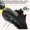 Boot For Men Anti-Smashing Construction Steel Toe Cap Work Shoes Indestructible Safety Sneakers Y200915