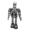 NB Tinplate Retro Wind-Up Robot, Peut Marcher, Clockwork Toy, Ornement Nostalgique, Kid Birthday Xmas Boy Gift, Collecting, MS288, 2-1