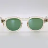 Lemtosh Johnny Depp Myopia Sunglasses Matt Damon Sunglasses Lunettes de soleil progressives vert jaune clair