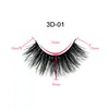 3D Mink Fluffy Lash Strips Volume Eyelash Extension Whole Wispy Long Thick 15mm Magnetic Mink Lashes Beauty Eye Make Up Tool9435932