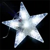 Semester Julgran Top Färgbyte Fem-spetsig Star Light Outdoor Garden Decoration Tree Top Multifunktionella LED-lampor