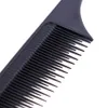 Professional Heat Resistant Salon Black Metal Pin Tail Antistatic Comb Cutting Comb Hair Brushes Hair Care J2712