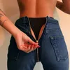 Dżinsy damskie 2020 nowe seksowne zapięcie na błąd Długie dżinsy Kobiety podstawowe klasyczne wysoką talię chude ołówek jasnoniebieskie spodnie dżinsowe Elastyczne dżinsy CX200815L2402