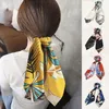 New Bohemian Bow Hair Scrunchies Ponytail Scarf Elastic Hairbands For Women Hair Bow ties Flower Print Ribbon Hair Accessories