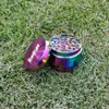 Drum Shape Rainbow Metal Herb Grinder Tobacco 62MM Aluminum Alloy Pollen Catcher Sharp Diamond Teeth Spice Crusher Miller