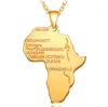 Yeni Moda Unisex Harika Afrika Harita Kolye Takı Gümüş Altın Kaplama Afrika Ülke Kolye Kolye Hediye Ücretsiz Kargo GD710