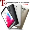 100% originale LG G3 D851 / D850 Telefono cellulare sbloccato ricondizionato 13MP 32G Quad Core 5.5 "Smartphone Spedizione gratuita