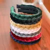 Solid Color Velvet Braid Headband with Teeth Hair Accessories Korean Twists Hairband Women and Girls Head Wear