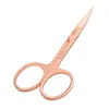 Sobrancelha de aço inoxidável scissor nariz cabelo aparando tesoura de maquiagem rosa ouro colorido preto unha removedor de pele inoperante