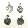 100st löv Antika Silver Charms Pendants DIY Smycken Resultat för smycken gör armband Halsband Örhängen 22 * ​​15mm