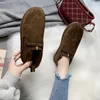 Hot Sale-Women Winter Ankel Boots Kvinnors Varma Plush Stövlar Flat Heel Ladies Fashion Casual Skor Kvinnlig Skodon Plattform Slips på