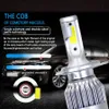 C6 LED araba farları 72W 7600lm COB AUTO FARLAMP BULUŞLARI H1 H3 H4 H7 H11 880 9004 9005 9006 9007 Araba Stil Lights4870046