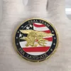 Позолоченная сувенирная монета США, морская земля, Air Of Seal Team Challenge, монеты Военного ведомства Военно-морского флота, монета 9667035