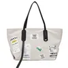 Nuova borsa stile semplice tote grande borsa a tracolla per ragazza messenger tela per donna shopping viaggio sio989
