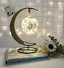 Mond Anhänger LED Nachtlicht Romantische Handarbeit Handwerk Stern Tisch Lampe Weihnachten Party Schlafzimmer Home Decor Baby Kinder Geburtstag geschenk