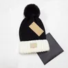 Frauen Winter Mützen Hut Marke Dick Gestrickte Beanie Hüte für Mädchen Winter Hut Pompom für Kinder Women039s Skullcap Designer Bonne1629538