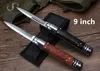 OEM Mafia 9 pouces rouge noir manche en bois simple Action poche ITA couteau Auto couteau chasse Camping noël cadeau couteaux pour homme
