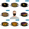 24style Sunflower Mask 3D Digital Print Face masks Elastic Fabric Cloth Mouth Mask Reusable Anti Haze Dustproof Cover Mascarilla GGA3688-10