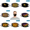 24style girassol Máscara 3D Digital Imprimir Máscaras tecido elástico pano de boca máscara reutilizável Anti Haze Dustproof Tampa Mascarilla GGA3688-10