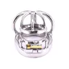 Stealth Lock Chastity Cage Stainless Steel Male Chastity Device Penis Lock Opening and closing Cock Ring