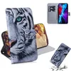 Aminal Leather Wallet Cases For Moto G G200 G51 G71 G31 G41 G Power 2022 E20 Sony Xperia 10 III 5 1 L4 Flower Lion Panda Dog Wolf Tiger Cat Cartoon Owl Lovely Flip Cover Pouch