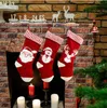 Chaussettes Décoration de Noël Bas Tricoté Jacquard Décoration De Noël Chaussettes Acrylique Arbre De Noël Maison Père Noël Suspendu Cadeau Chaussettes LSK675