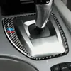 ملصقات السيارات الداخلية تعديل ناقل الحركة منفذ الهواء CD لوحة ألياف الكربون الزخرفة الزخرفية لسيارات BMW E60 2004-2010 5 Series