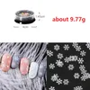 1 коробка ногтей блестки снежинки рождественские украшения блестящие блестящие конструкции смешанные цвета 3D наклейки для маникюра ногтей