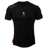 Estate New Designer mens palestre T shirt Crossfit Fitness Bodybuilding Moda Maschile Abbigliamento corto Marca Cinque colori Tee Tops