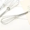 Rostfritt stålhandtag Egg Beater Drink Whisk Mixer Foamer Kök Ägg Tools Mini Handle Mixer Stirrer Tools Agitator LX3371