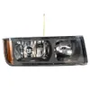Winsun 4шт Передний левый правый Омыватель фар Бампер сигнальные лампы для Chevy Avalanche 1500 2500 2002 до 2006 черный корпус и очистить объектив