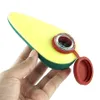 3,9 '' Rökpipor Avokado Handrör Silikonvatten Bongs Fruktform Bong Mjuk Kollapsibel Lätt att rengöra