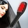 massagem elétrica pente crescimento do cabelo vermelho e azul cor terapia de luz cuidado do couro cabeludo vibrando pente anti-hair presente instrumento cuidados de perda